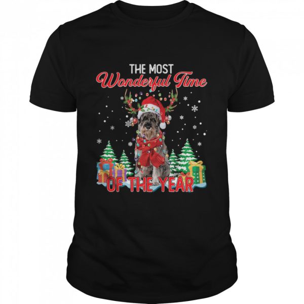 Giant Schnauzer Santa the most wonderful time of the year