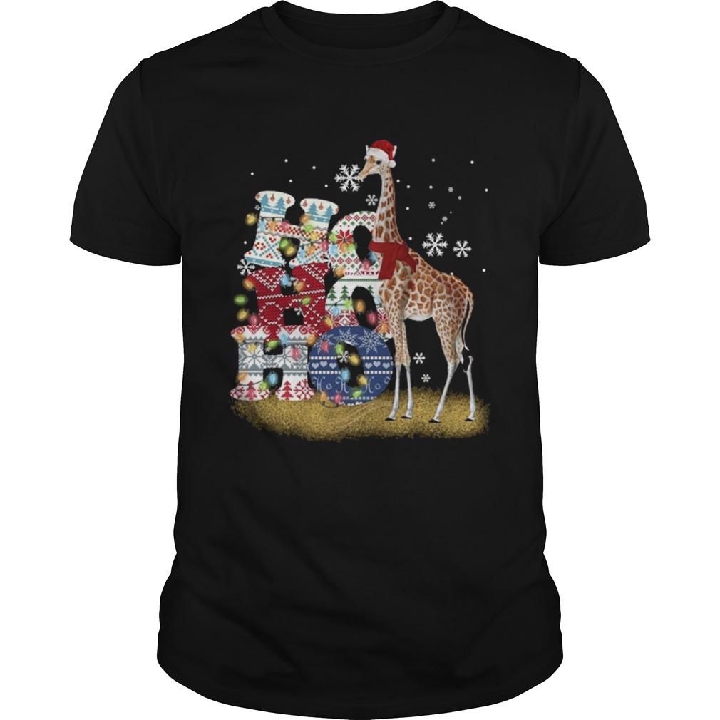 Giraffe Ho Ho Ho Christmas shirt Giraffe Ho Ho Ho Christmas shirt