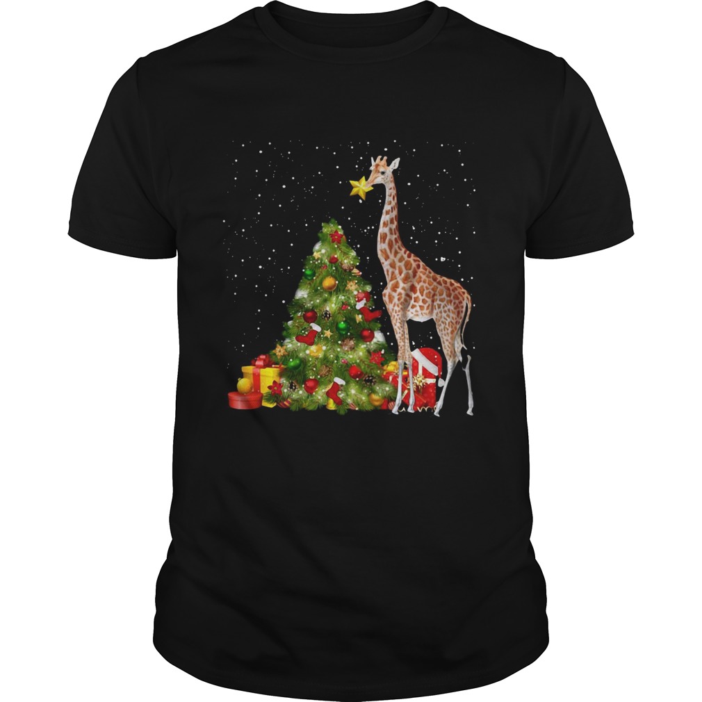 Giraffe and Christmas tree shirt Giraffe and Christmas tree shirt