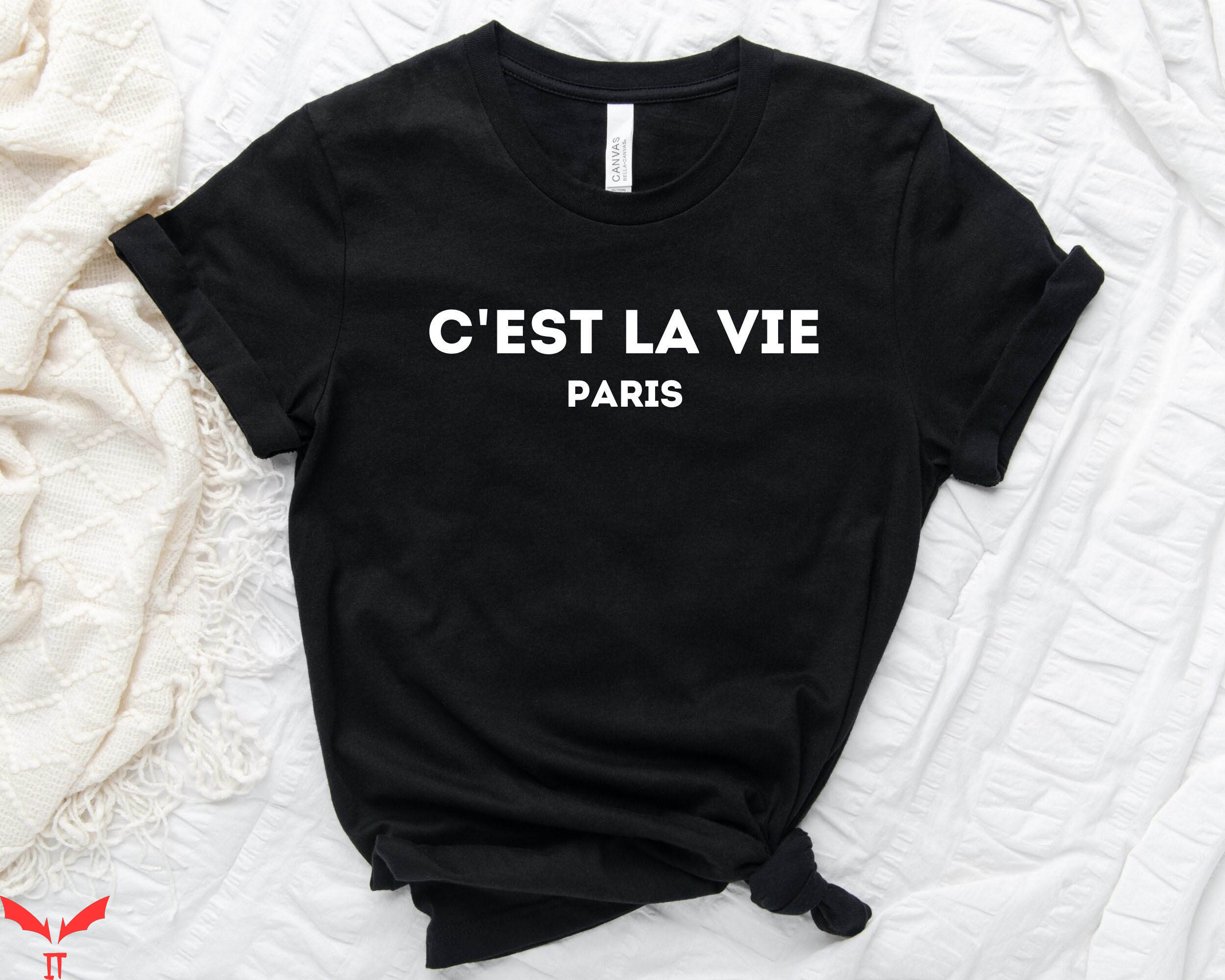 Givenchy T-Shirt C'est La Vie Paris Vacation Trendy French Givenchy T-Shirt C'est La Vie Paris Vacation Trendy French