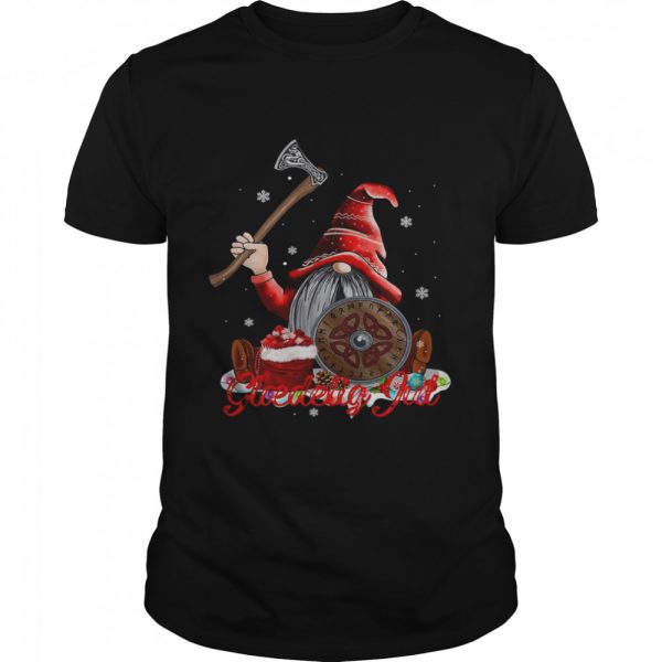 Glaedelig Jul Danish Viking Nisse Ugly Christmas shirt