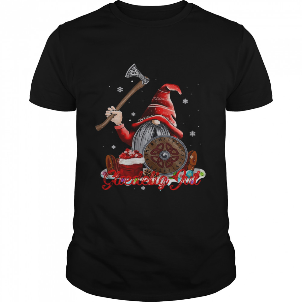 Glaedelig Jul Danish Viking Nisse Ugly Christmas shirt Glaedelig Jul Danish Viking Nisse Ugly Christmas shirt