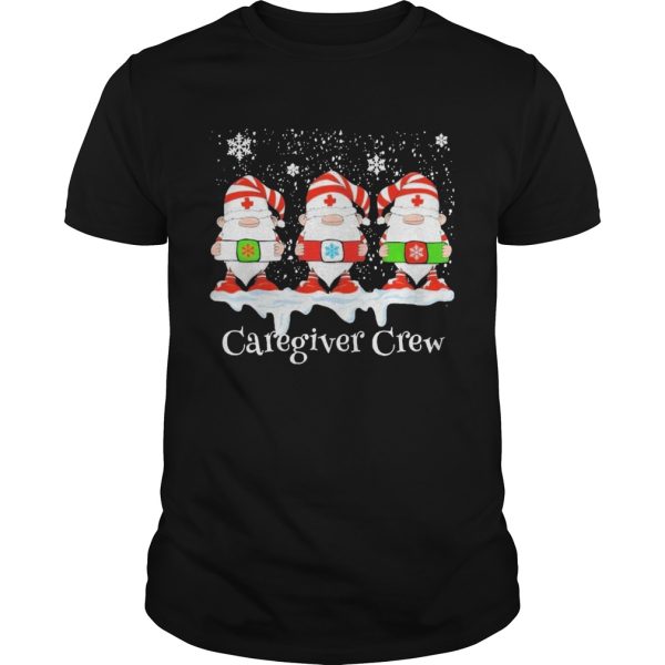 Gnome Nurse Caregiver Crew Merry Christmas 2020 shirt