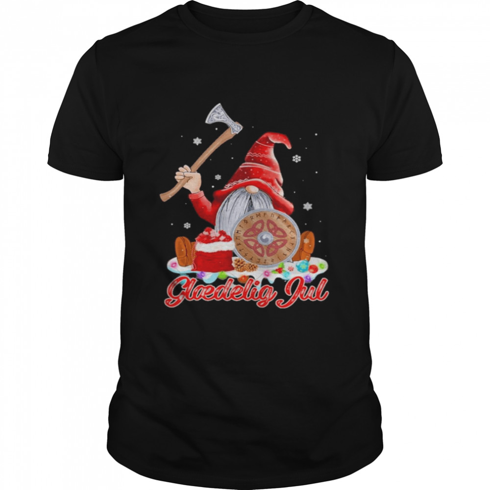 Gnome Viking glaedelig Jul shirt Gnome Viking glaedelig Jul shirt