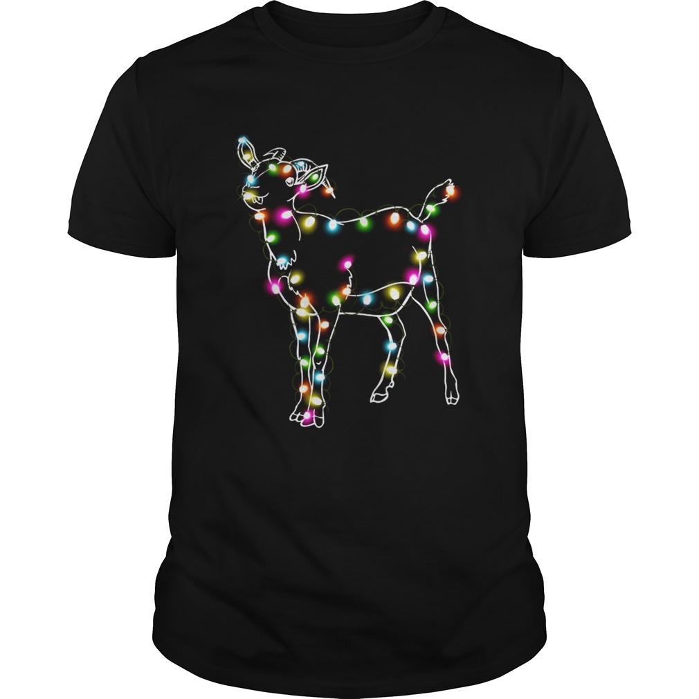 Goat Christmas lights shirt Goat Christmas lights shirt