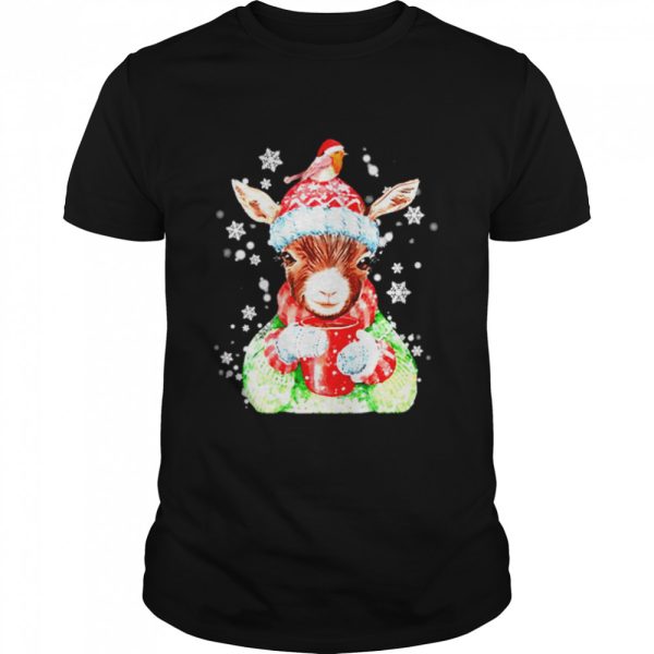 Goat Warm Winter Gift For Farm Animal Lover Christmas shirt