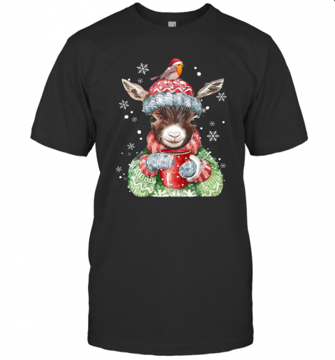 Goat Warm Winter Gift For Farm Animal Lover Ugly Christmas T-Shirt Goat Warm Winter Gift For Farm Animal Lover Ugly Christmas T-Shirt