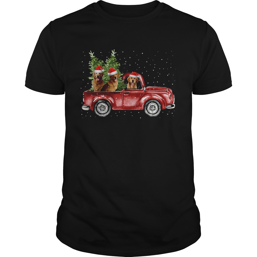 Golden Retriever Christmas Car shirt Golden Retriever Christmas Car shirt