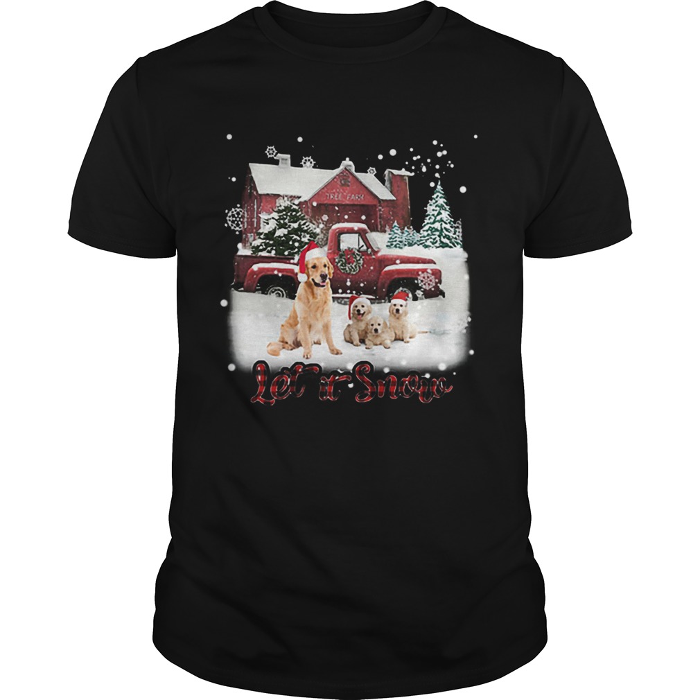 Golden Retriever let it snow Christmas shirt Golden Retriever let it snow Christmas shirt