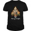 Good Volleyball Merry And Bright Christmas Tree shirt