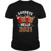 Goodbye 2020 Santa Hat Toilet Paper Reindeer Hello 2021 shirt