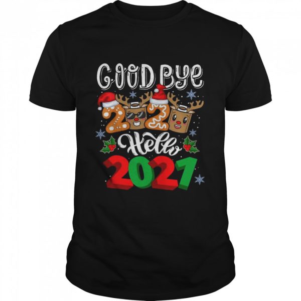 Goodbye 2020 Toilet Paper Reindeer Santa Hello 2021 shirt