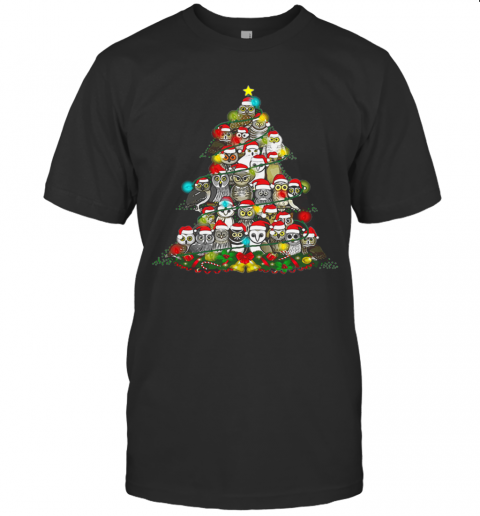 Grateful Owl Quaran Tree Christmas T-Shirt Grateful Owl Quaran Tree Christmas T-Shirt