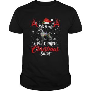 Great Dane Dog This Is My Great Dane Christmas shirt