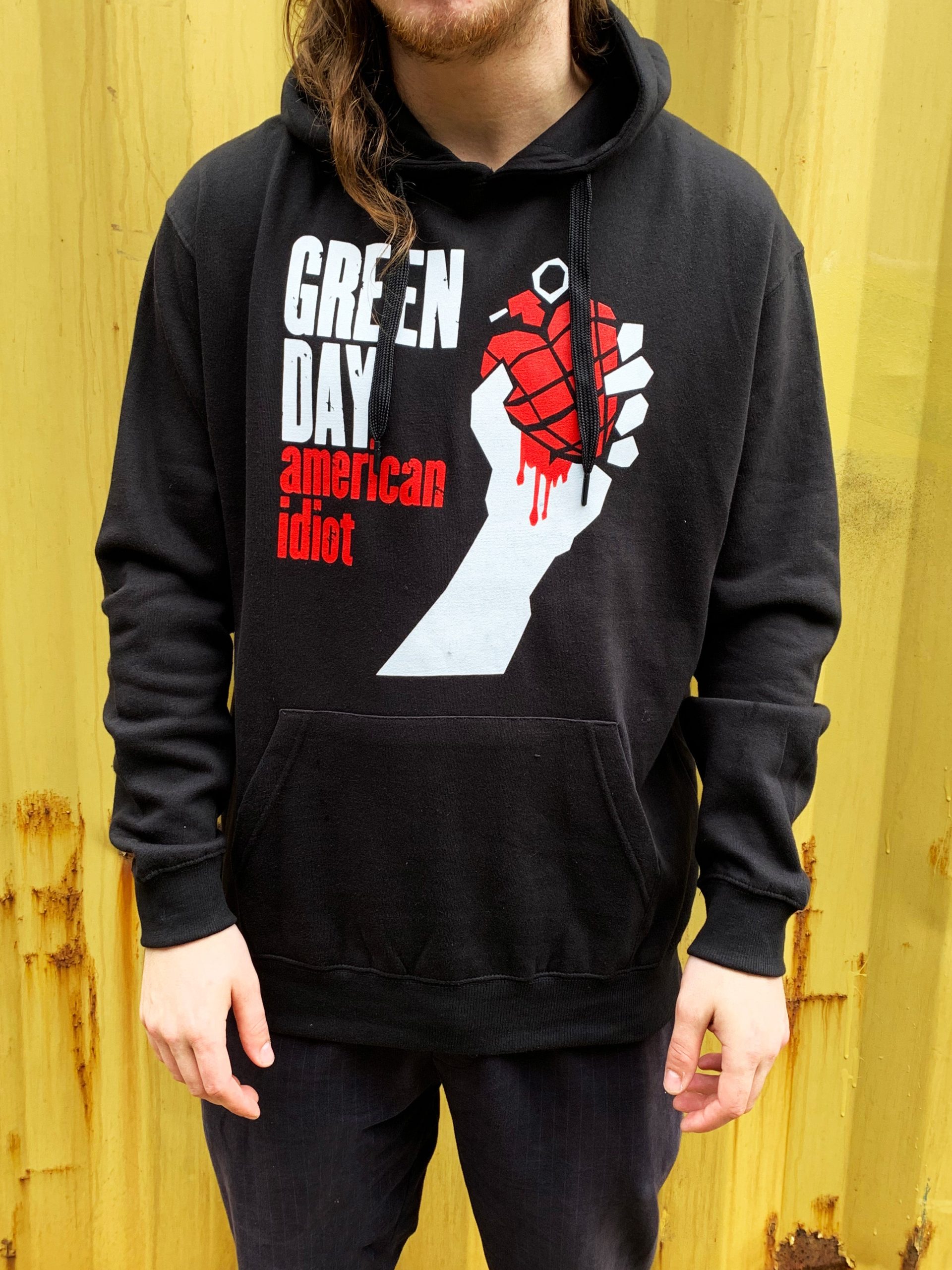 Green Day American Idiot Men's Black Pullover Hoodie