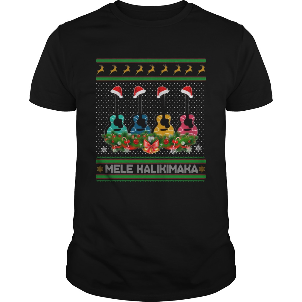 Guitar Mele Kalikimaka Christmas shirt Guitar Mele Kalikimaka Christmas shirt