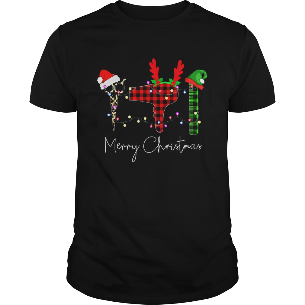 Hair Stylist Elf merry christmas shirt Hair Stylist Elf merry christmas shirt