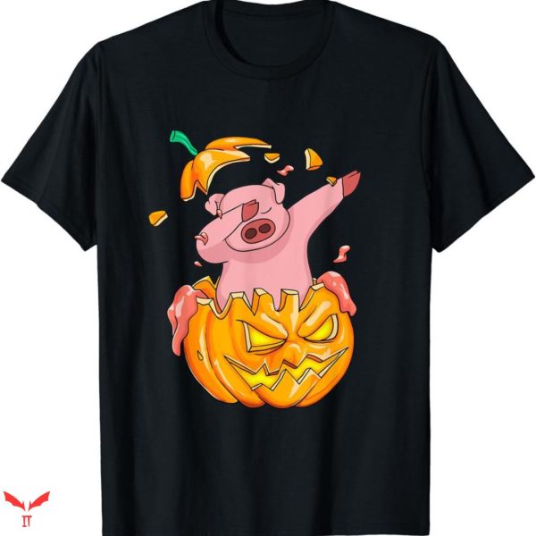 Halloween T-shirt Dabbing Pig