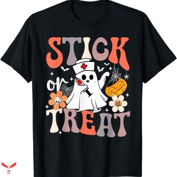 Halloween T-shirt Stick Treat