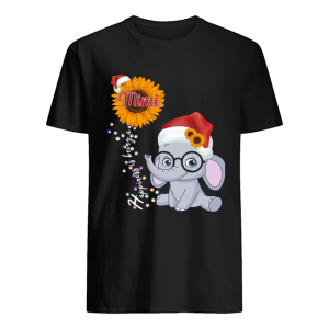 Happiness Is Being A Mimi Sunflower Elephant Christmas T-Shirt