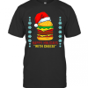 Happy Holidays With Cheese Shirt Cheeseburger Hamburger T-Shirt