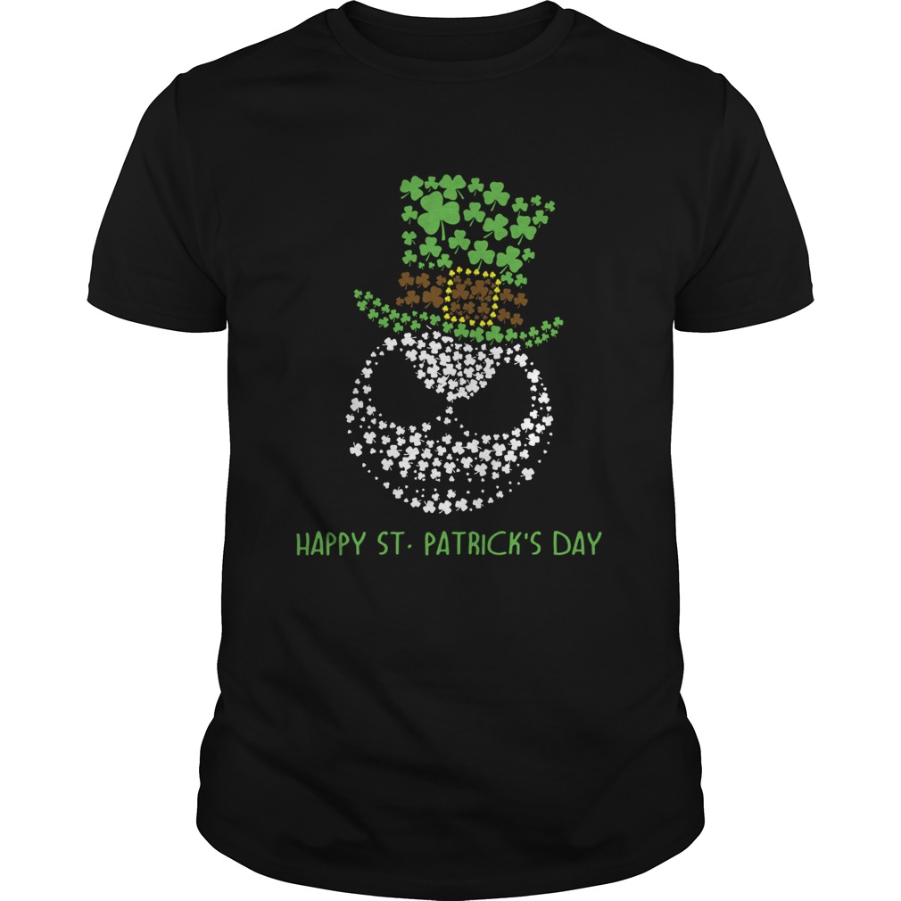 Happy St Patricks day Jack Skellington face shirt Happy St Patricks day Jack Skellington face shirt