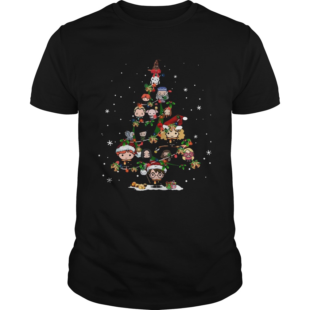 Harry Potter Chibi Characters Christmas Tree shirt Harry Potter Chibi Characters Christmas Tree shirt