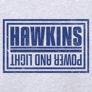 Hawkins Power And Light Mens Grey Hoodie 3
