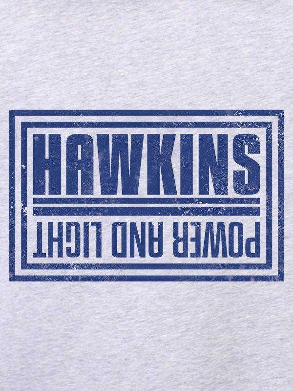 Hawkins Power And Light Men’s Grey Hoodie