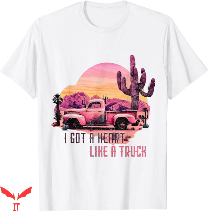 Heart Like A Truck T-Shirt Cowgirl T-Shirt Trending Heart Like A Truck T-Shirt Cowgirl T-Shirt Trending