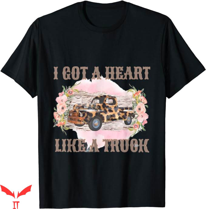 Heart Like A Truck T-Shirt Leopard Truck Tee Shirt Trending Heart Like A Truck T-Shirt Leopard Truck Tee Shirt Trending