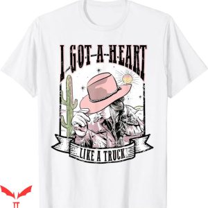 Heart Like A Truck T-Shirt Retro Desert Cowgirl Trending