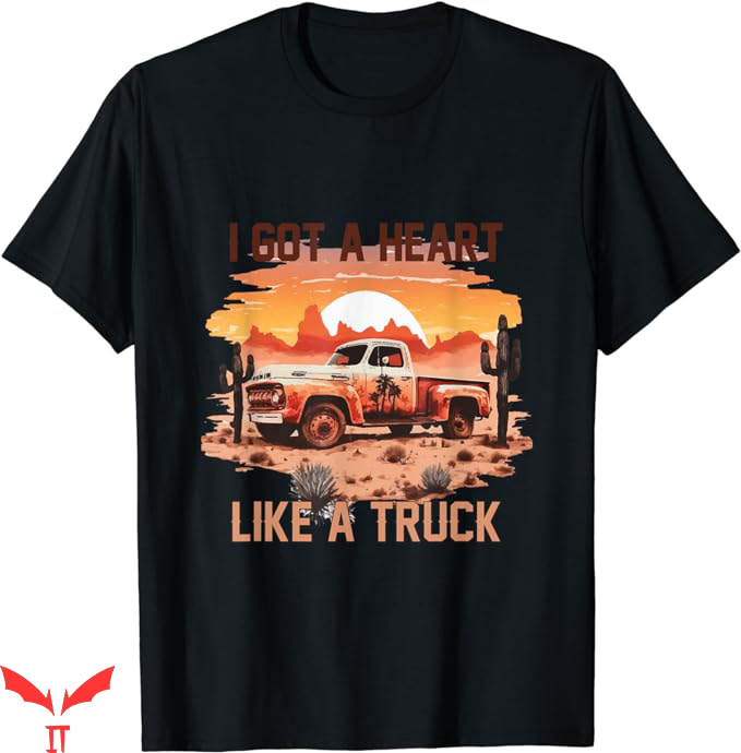 Heart Like A Truck T-Shirt Romance Sunset View Tee Trending Heart Like A Truck T-Shirt Romance Sunset View Tee Trending