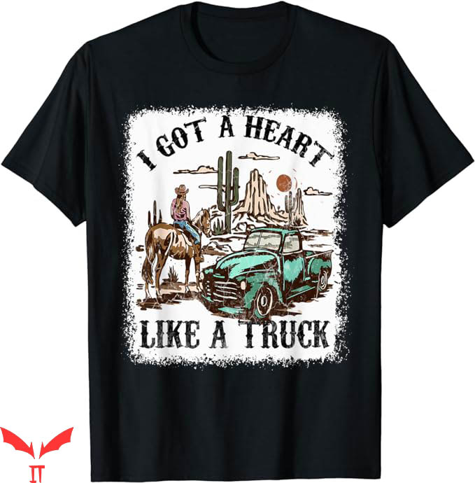 Heart Like A Truck T-Shirt Western Boho Sunset Tee Trending Heart Like A Truck T-Shirt Western Boho Sunset Tee Trending