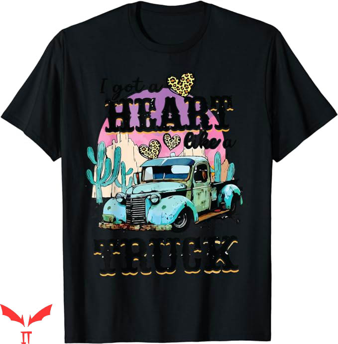 Heart Like A Truck T-Shirt Western Sunset Tee Shirt Trending Heart Like A Truck T-Shirt Western Sunset Tee Shirt Trending