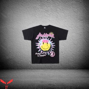 Hell Star T Shirt Sun Expression Pattern Trendy Art Vintage 1