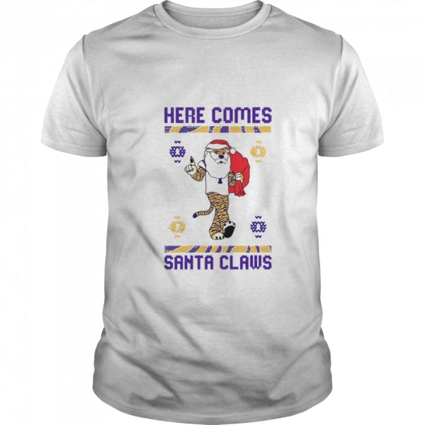 Here comes Santa Claws Ugly Christmas shirt