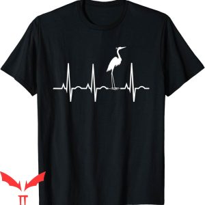 Heron Preston T-Shirt Great Blue Heartbeat Funny Bird