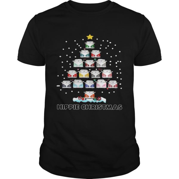 Hippie Bus Tree Christmas shirt