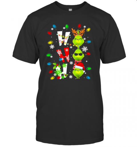 Ho Ho Ho Grinch Merry Christmas T-shirt Ho Ho Ho Grinch Merry Christmas T-shirt