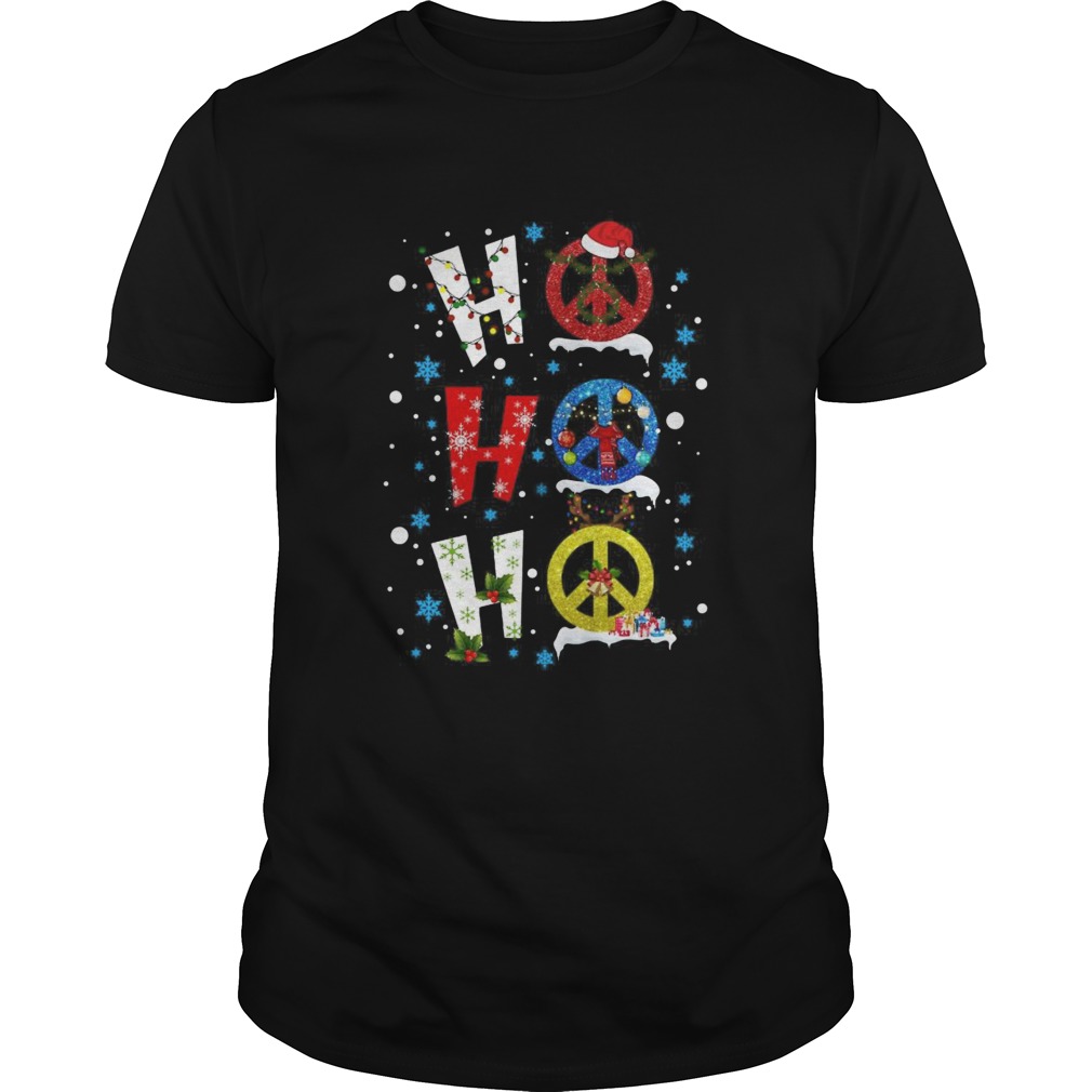 Ho Ho Ho Peace Symbols Merry Christmas shirt Ho Ho Ho Peace Symbols Merry Christmas shirt