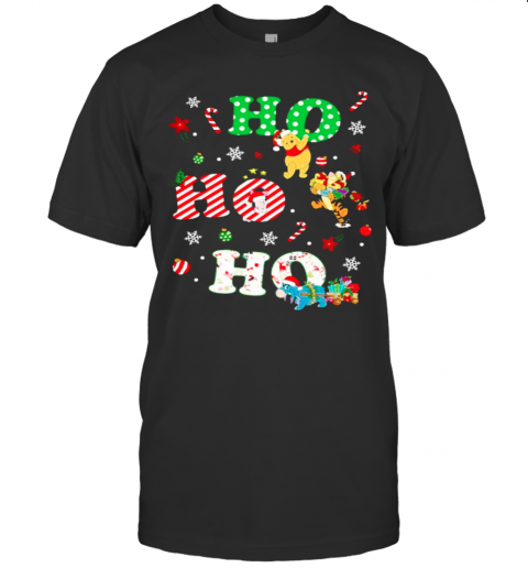 Ho Ho Ho Pooh And Friends Christmas T-Shirt Ho Ho Ho Pooh And Friends Christmas T-Shirt