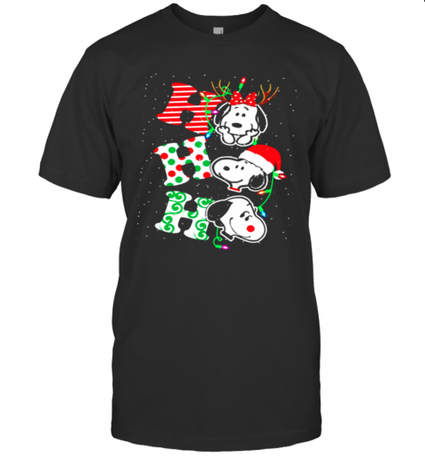 Ho Ho Ho Snoopy Christmas T-Shirt Ho Ho Ho Snoopy Christmas T-Shirt