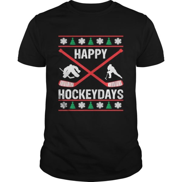 Hockey Player Sports Lover Christmas Holidays shirt