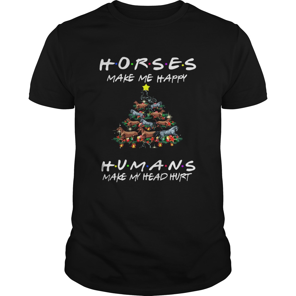 Horses Make Me Happy Christmas 2019 Classic shirt Horses Make Me Happy Christmas 2019 Classic shirt