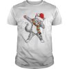 Hot Dabbing Cat Santa Christmas Kids Boys Girls Gifts t-shirt
