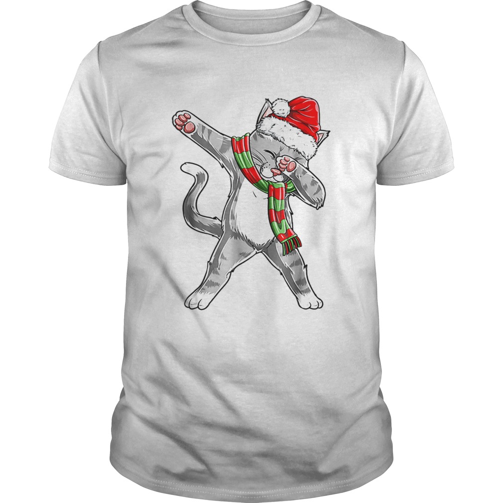 Hot Dabbing Cat Santa Christmas Kids Boys Girls Gifts t-shirt Hot Dabbing Cat Santa Christmas Kids Boys Girls Gifts t-shirt