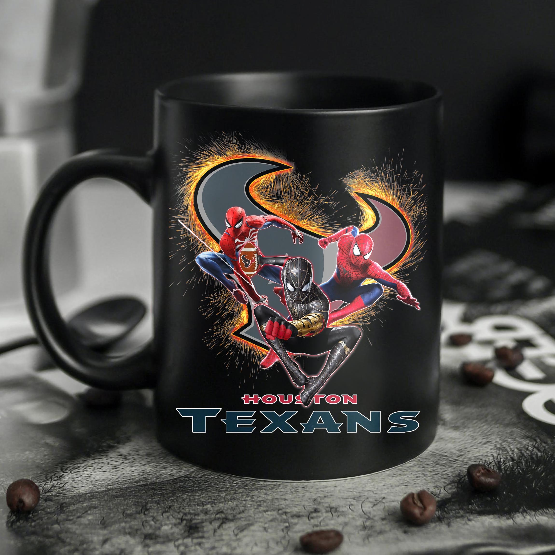 Houston Texans Spider Man No Way Home Mug Houston Texans Spider Man No Way Home Mug