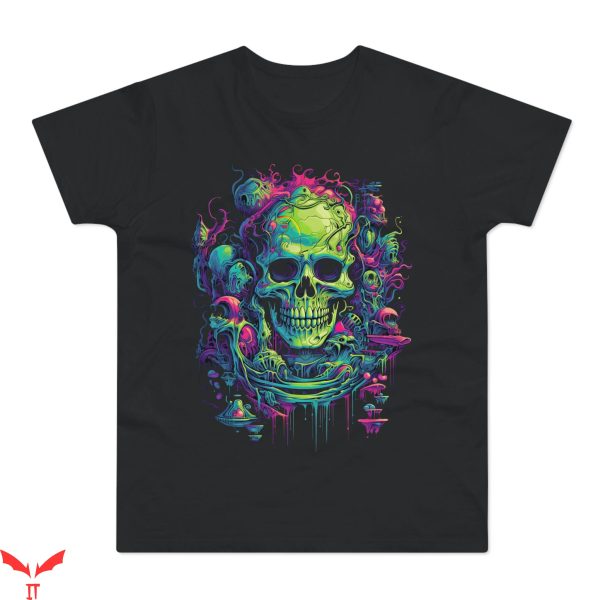 Huesera The Bone Woman T-Shirt Psychedelic Skull Ghastly