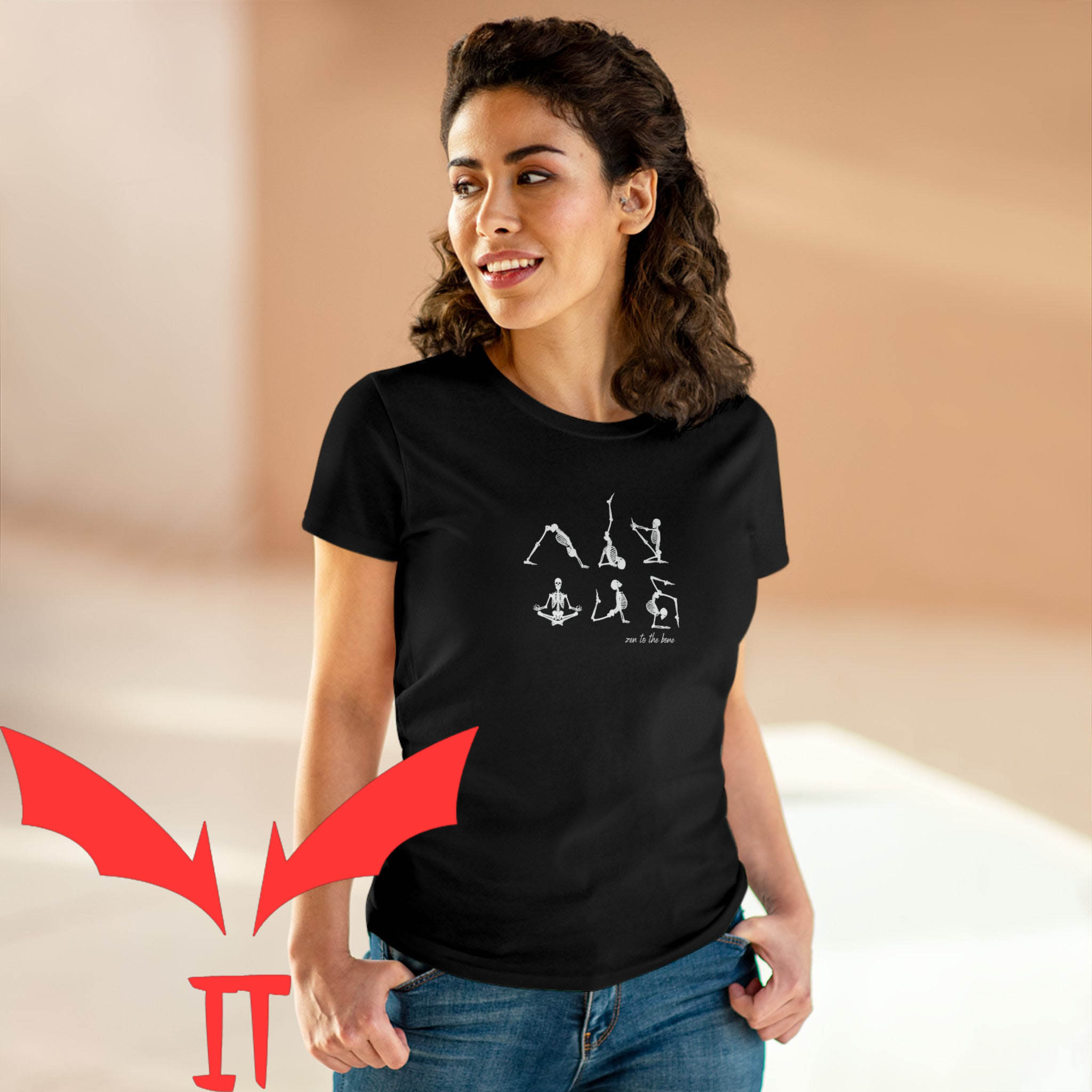 Huesera The Bone Woman T-Shirt Women's Zen To The Bone Huesera The Bone Woman T-Shirt Women's Zen To The Bone